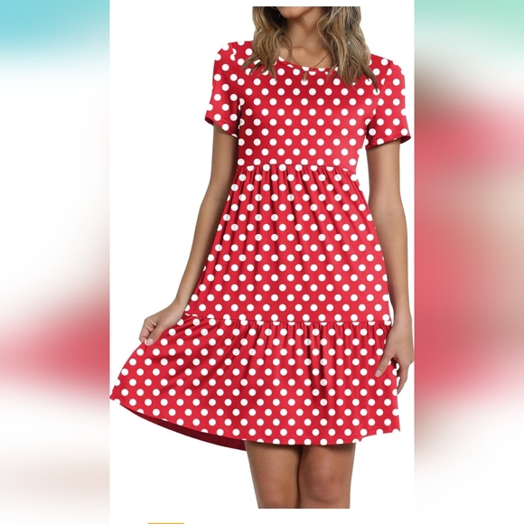 Polka Dot Mini Dress - Picture 4 of 17